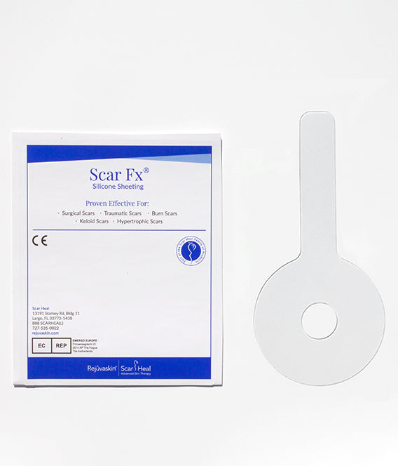 Parche de silicón Lollipop para cicatriz periareolar y vertical Rejuvaskin Scar FX