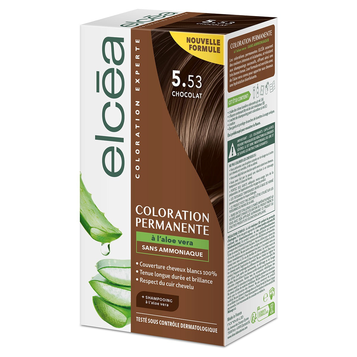 Elcea Tinte Permanente 5.53 Chocolate (Chocolate Chestnut) kit sin amoniaco