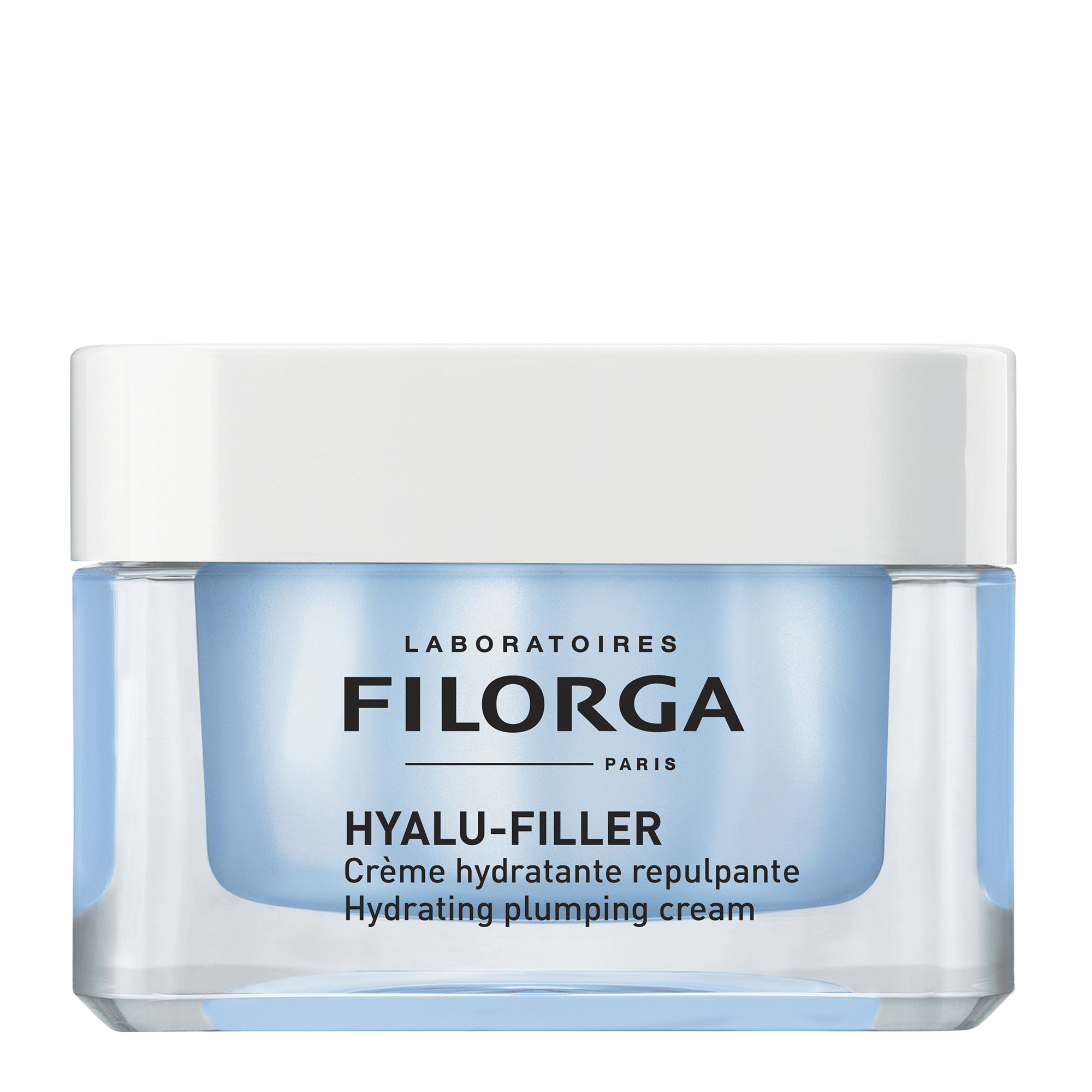 Filorga Hyalu-Filler Crema 50 ml — crema hidratante rellenadora con 5 ácidos hialurónicos, tarro azul 50 ml