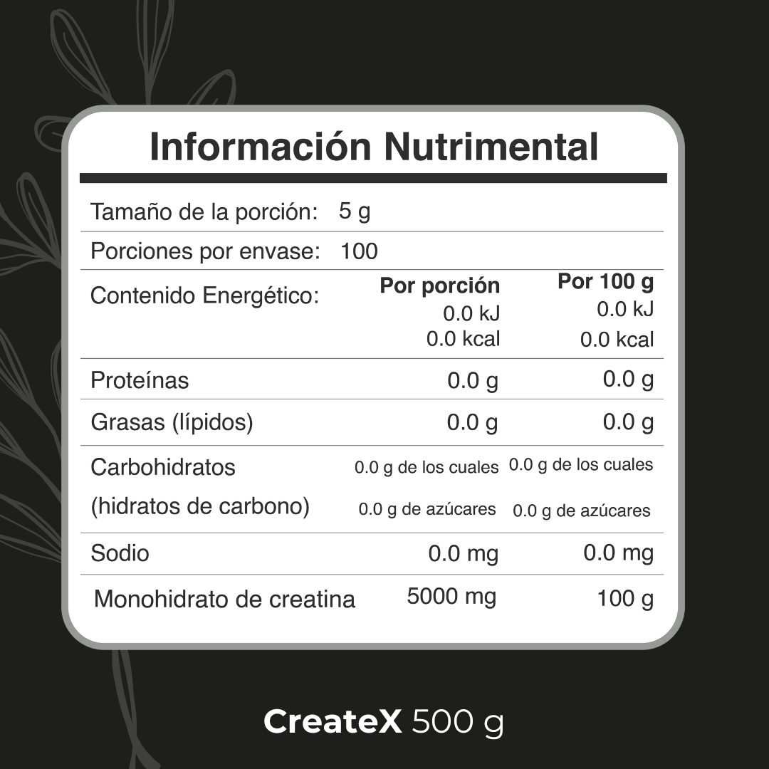 Biobo Labs EnerFit CreateX Creatina Micronizada 500 g — DermaPharma