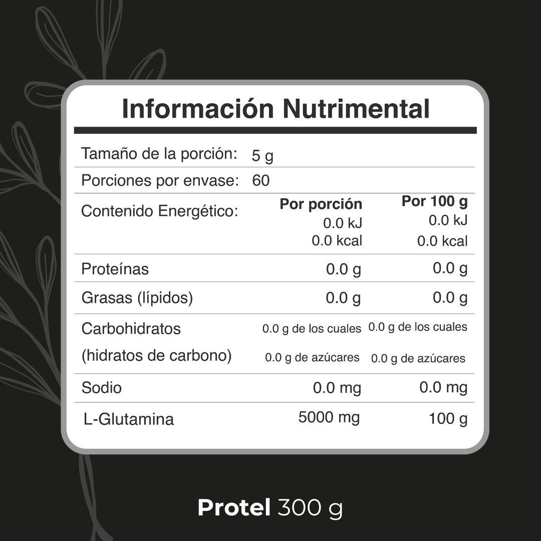 Biobo Labs EnerFit Protel L-Glutamina Micronizada 300 g — DermaPharma