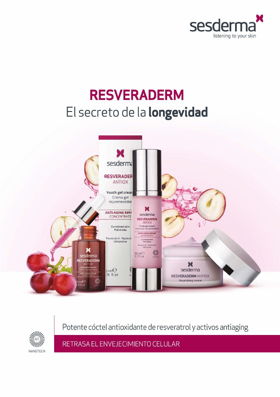 Folleto oficial Sesderma linea resveraderm