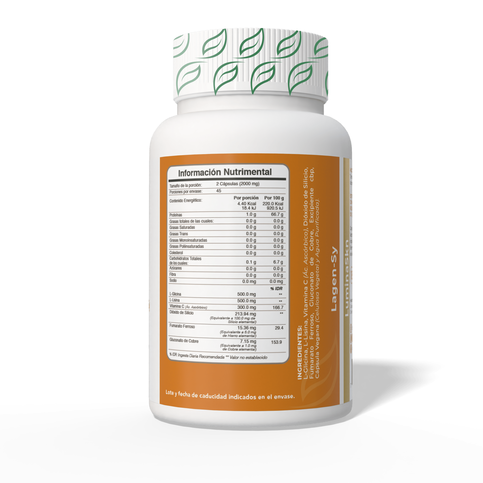 Biobo Labs LumidaSkn Lagen-Sy 90 Cápsulas — Activador de Colágeno Vegano — DermaPharma