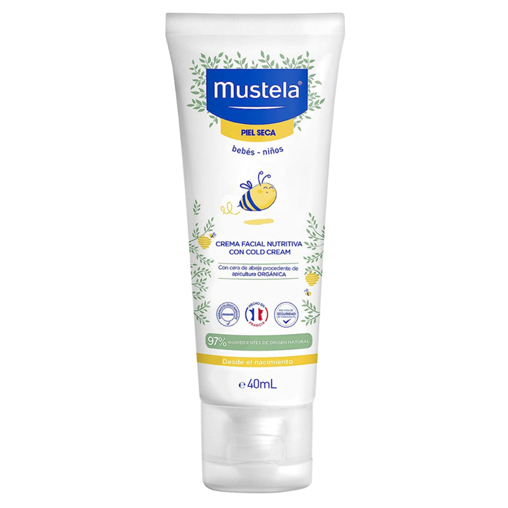 Mustela Cold Cream crema emoliente facial 40ml para piel seca de bebé