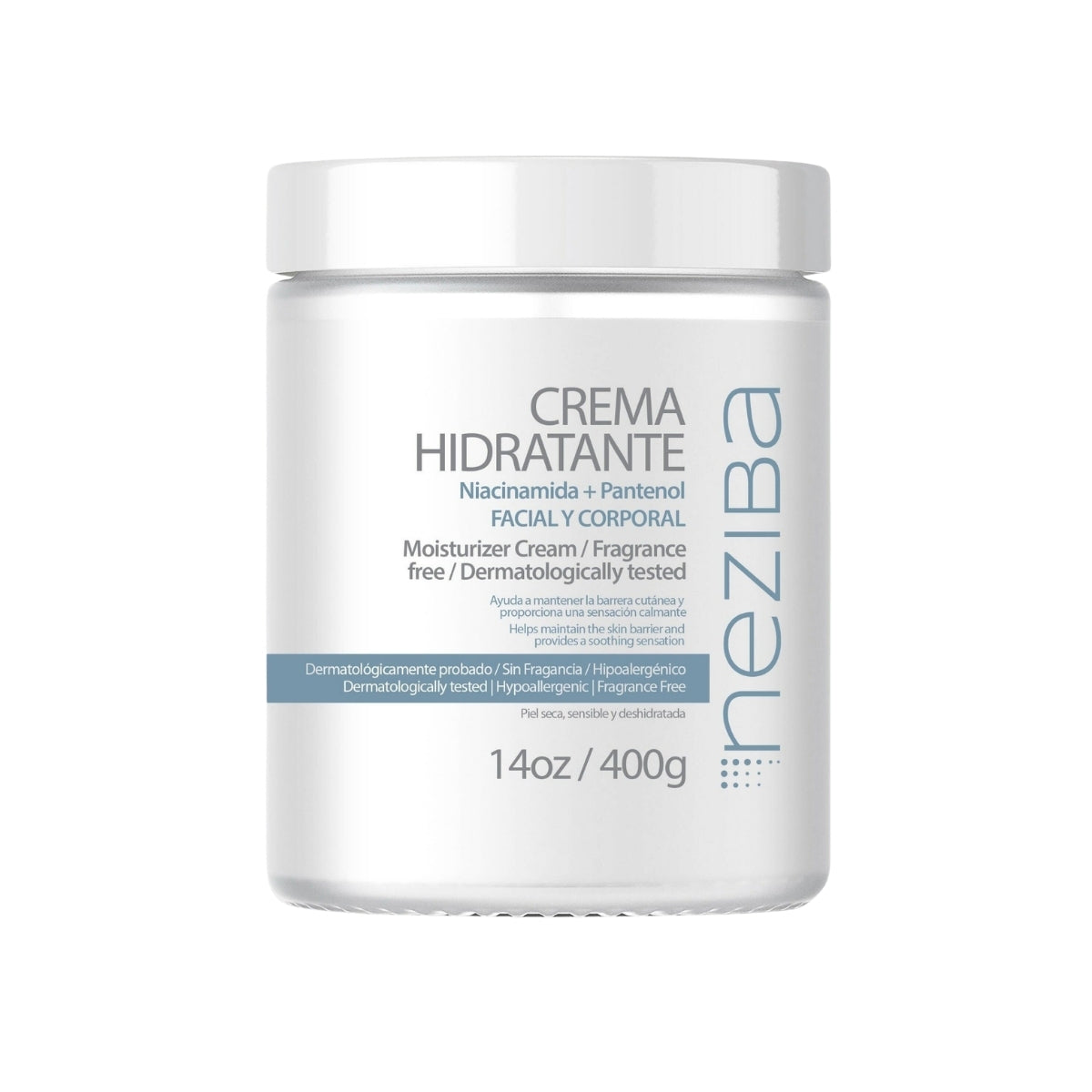 Neziba Crema Hidratante Hipoalergénica 400 g