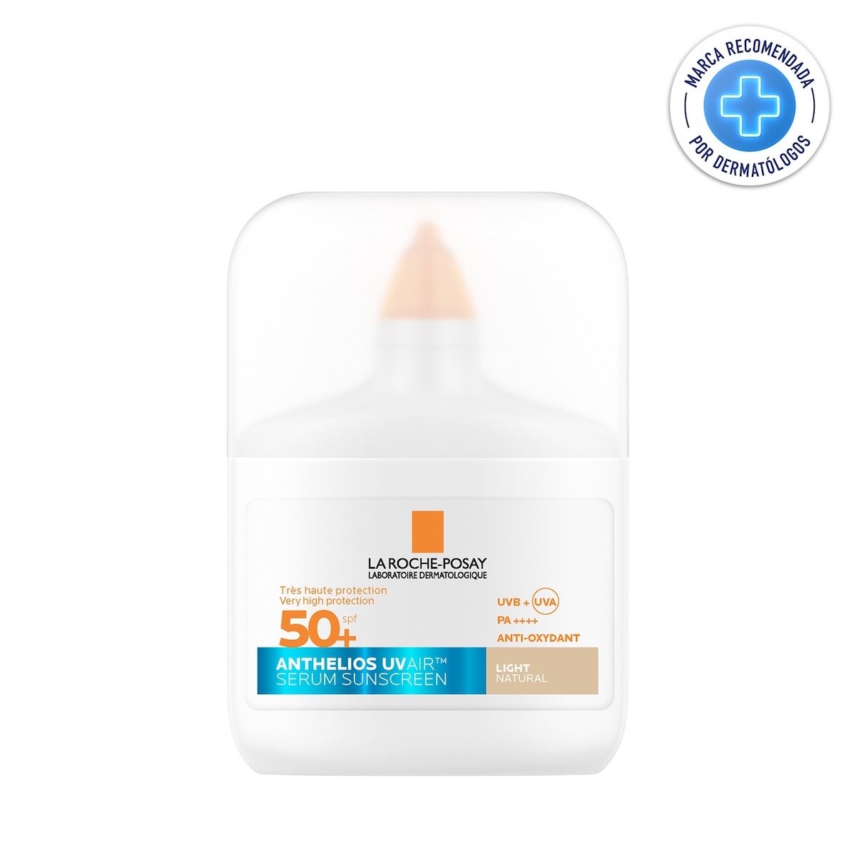 Protector solar facial Anthelios UV Air SPF 50+ Con Color - presentacion actual