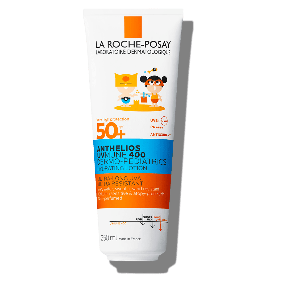 LA ROCHE-POSAY ANTHELIOS UVMUNE 400 DERMO-PEDIATRICS HYDRATING LOTION SPF50+ Sunscreen - presentacion actual