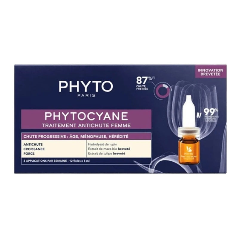 Phyto Phytocyane Ampolletas Caída Progresiva 12x5ml — DermaPharma