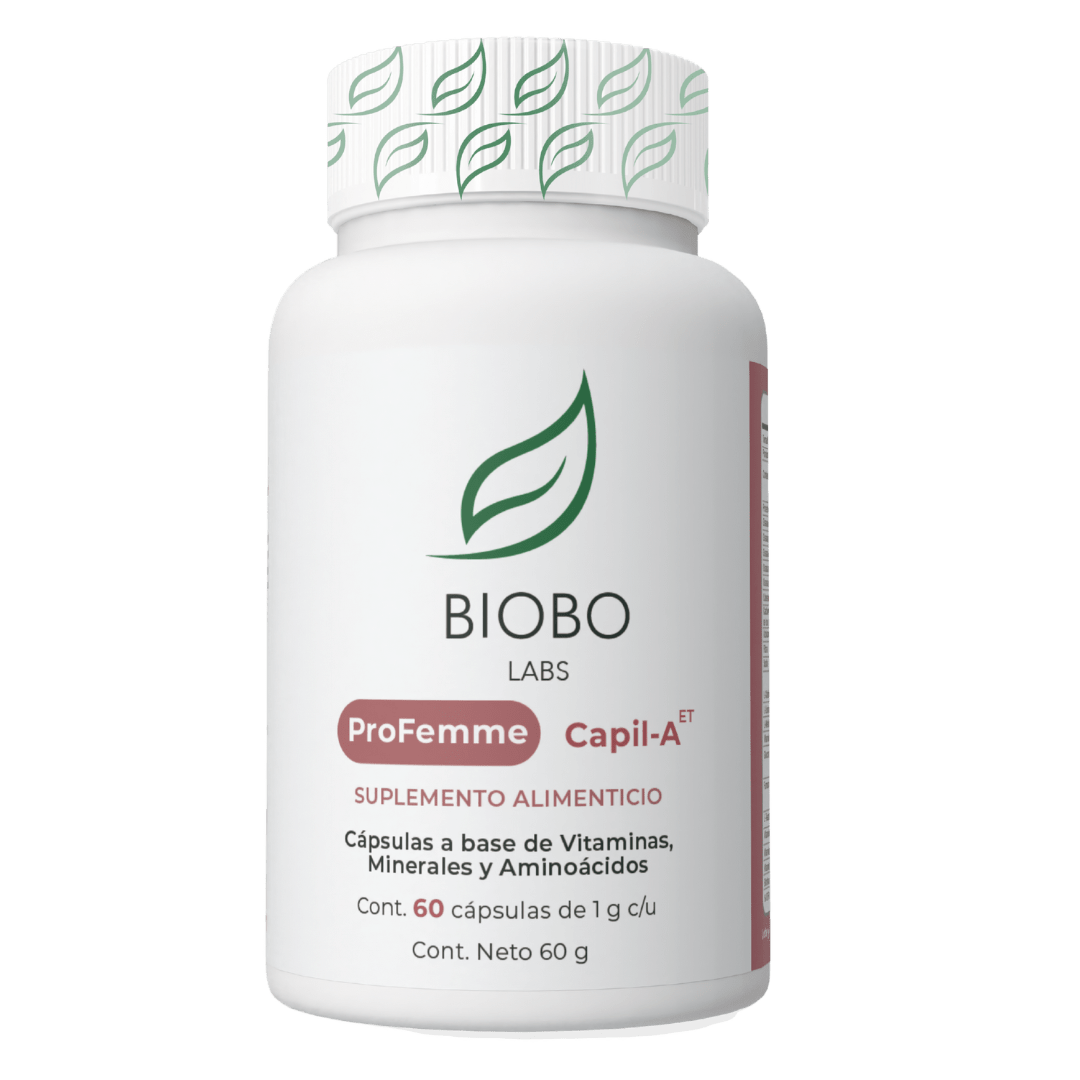 Biobo Labs ProFemme Capil-A ET 60 Cápsulas — Anticaída + Antiestrés — DermaPharma