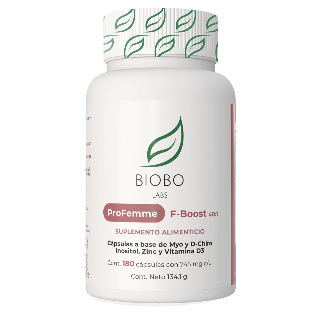 Biobo Labs ProFemme F-Boost 180 Cápsulas — Myo-Inositol para Equilibrio Hormonal y SOP — DermaPharma