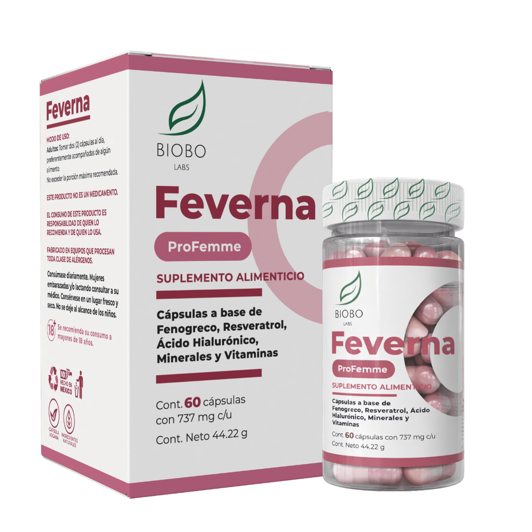 Biobo Labs ProFemme Feverna 60 Cápsulas — Bienestar Femenino — DermaPharma