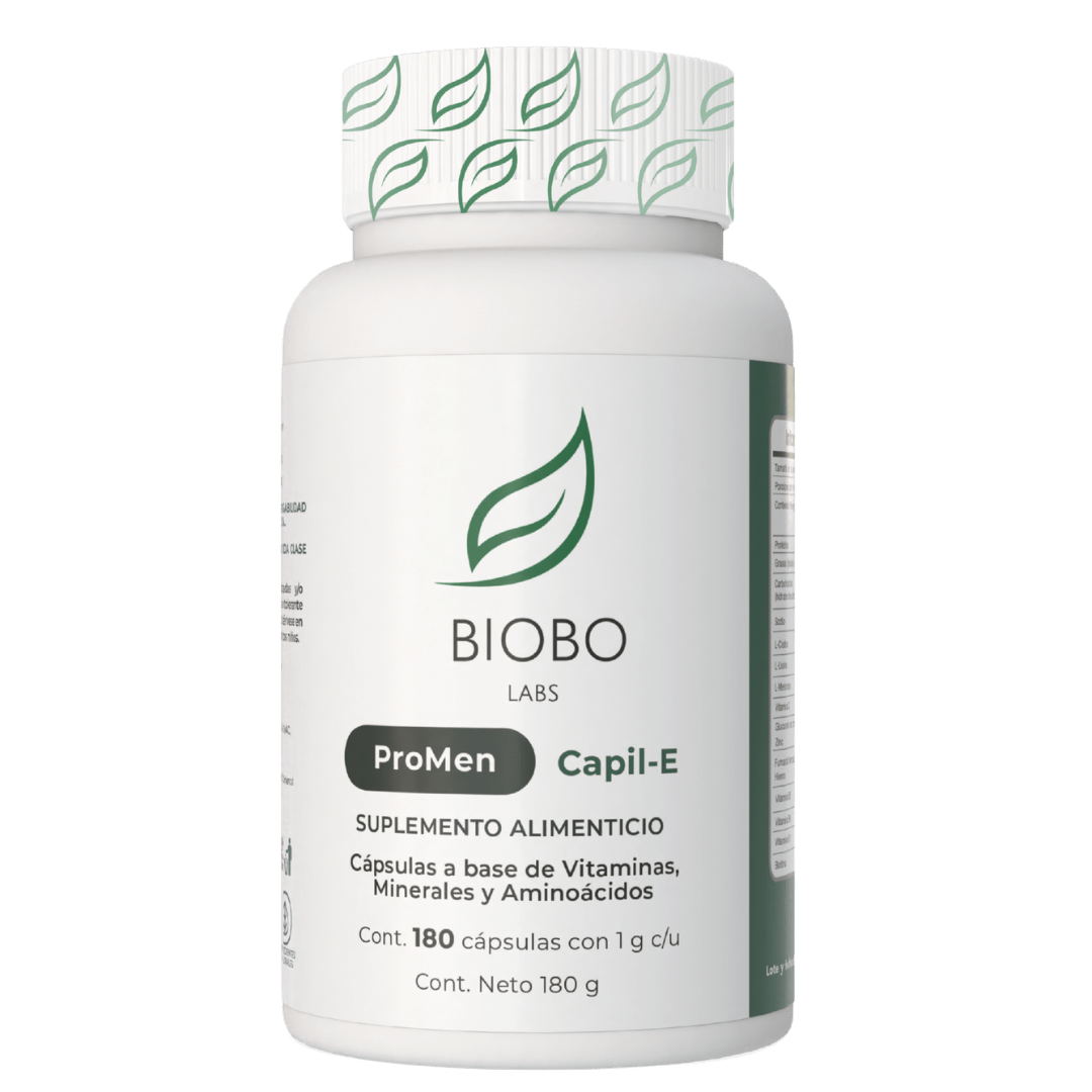 Biobo Labs ProMen Capil-E 180 Cápsulas — Anticaída Hombre (6 Meses) — DermaPharma