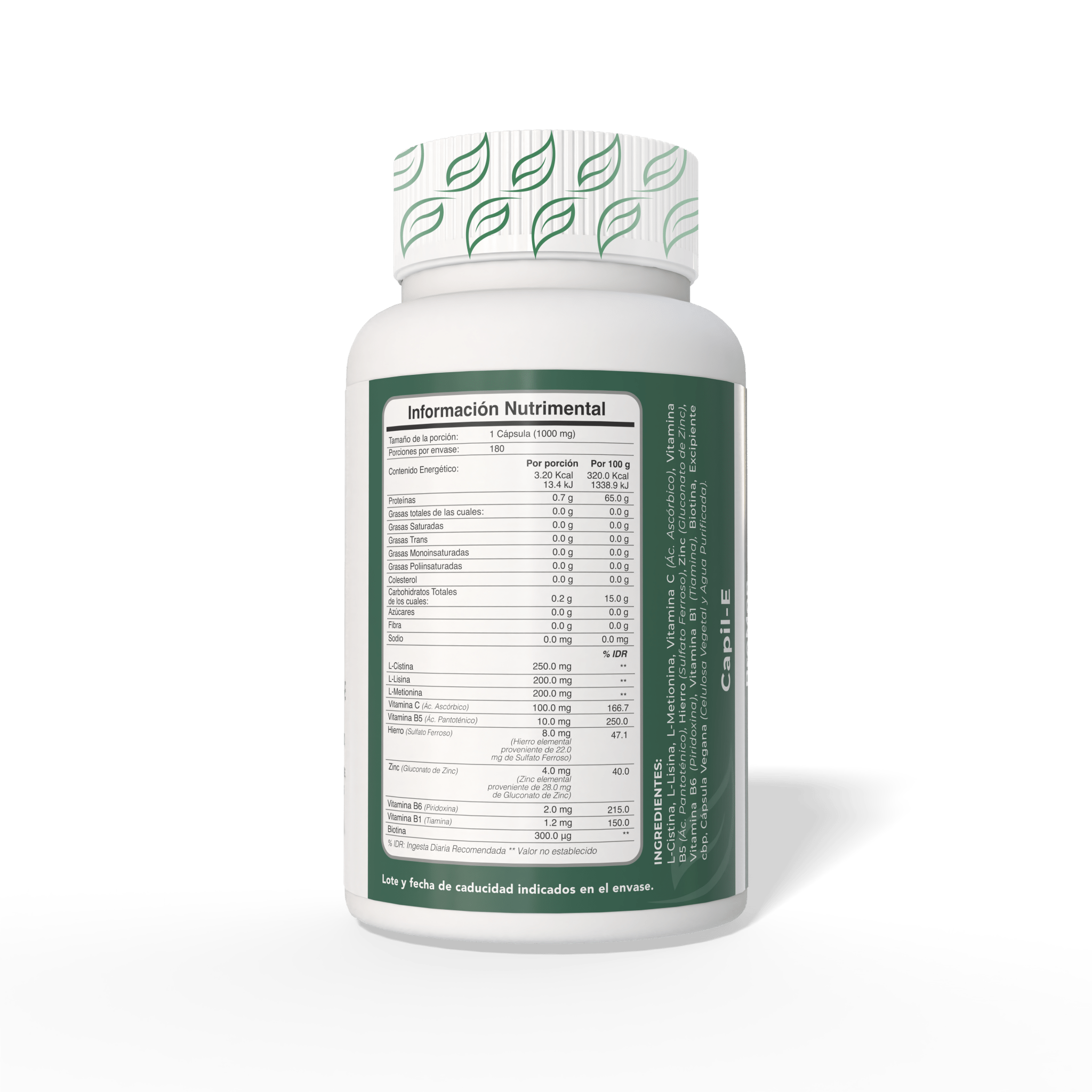 Biobo Labs ProMen Capil-E 180 Cápsulas — Anticaída Hombre (6 Meses) — DermaPharma
