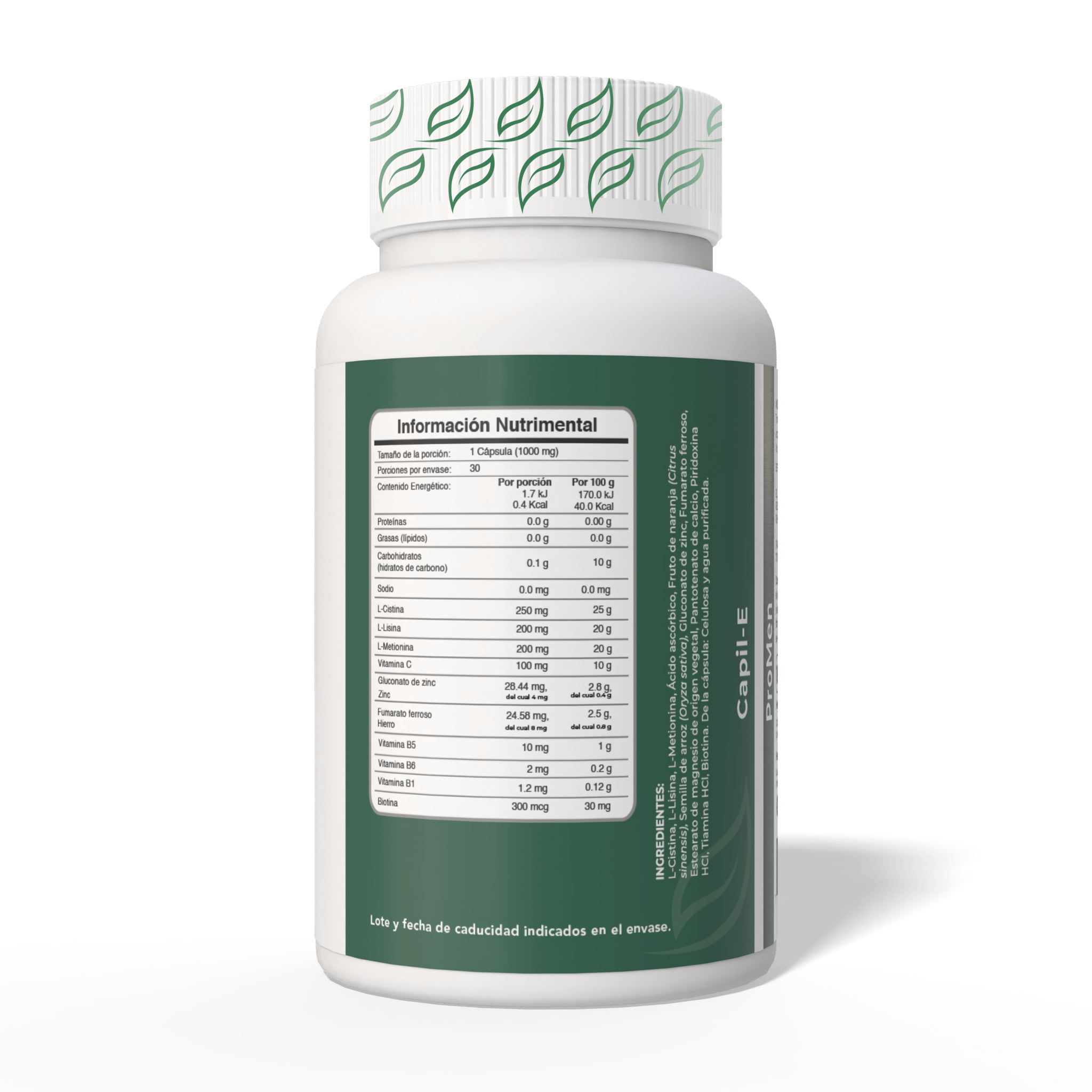 Biobo Labs ProMen Capil-E 30 Cápsulas — Suplemento Anticaída Hombre (1 Mes) — DermaPharma