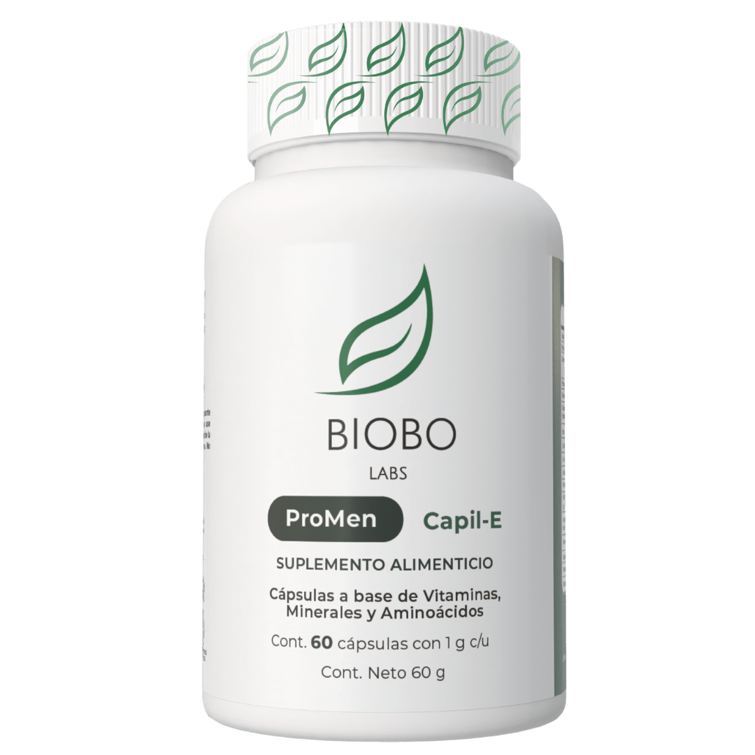 Biobo Labs ProMen Capil-E 60 Cápsulas — Suplemento Anticaída Hombre (2 Meses) — DermaPharma