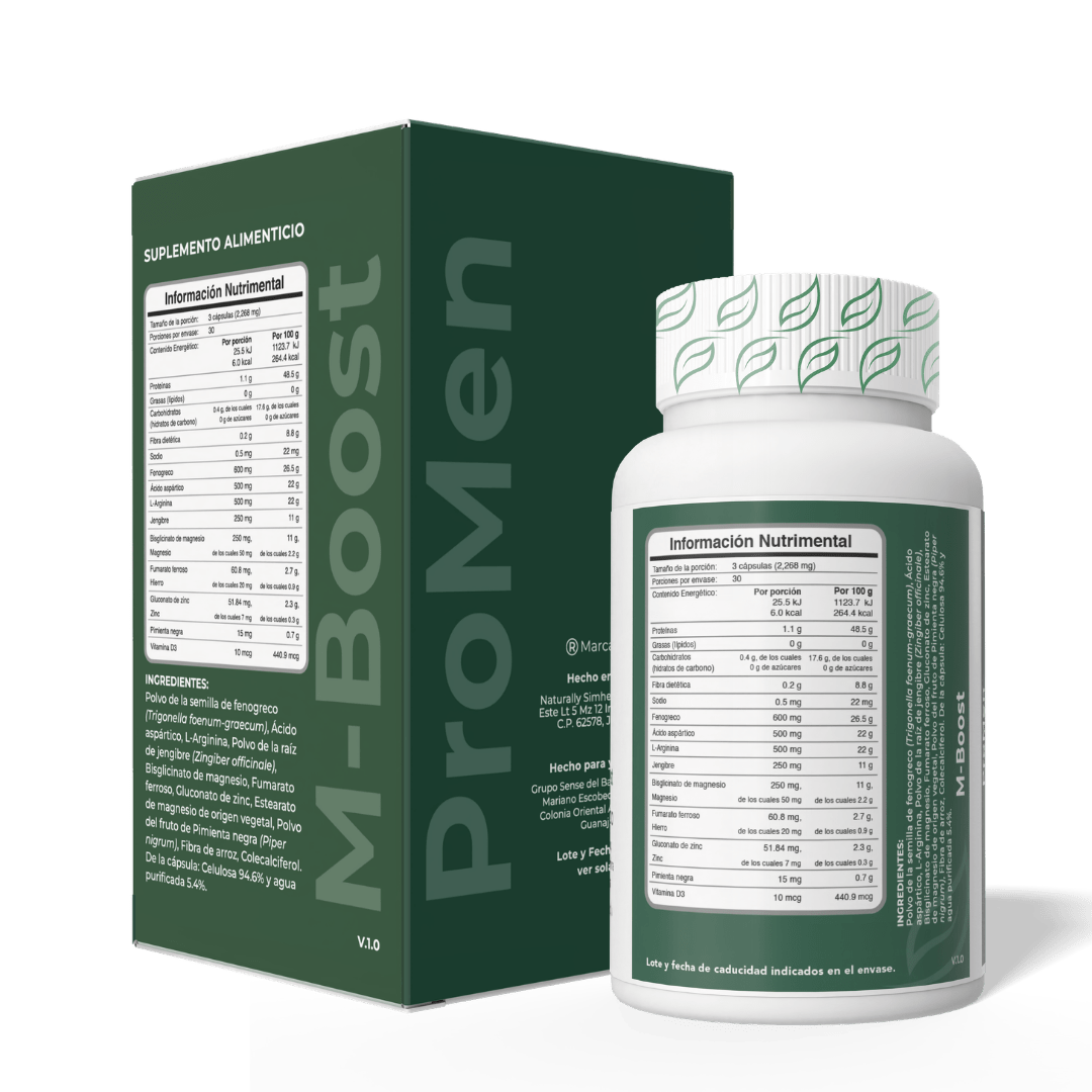 Biobo Labs ProMen M-Boost 90 Cápsulas — Vitalidad Masculina (30 Días) — DermaPharma