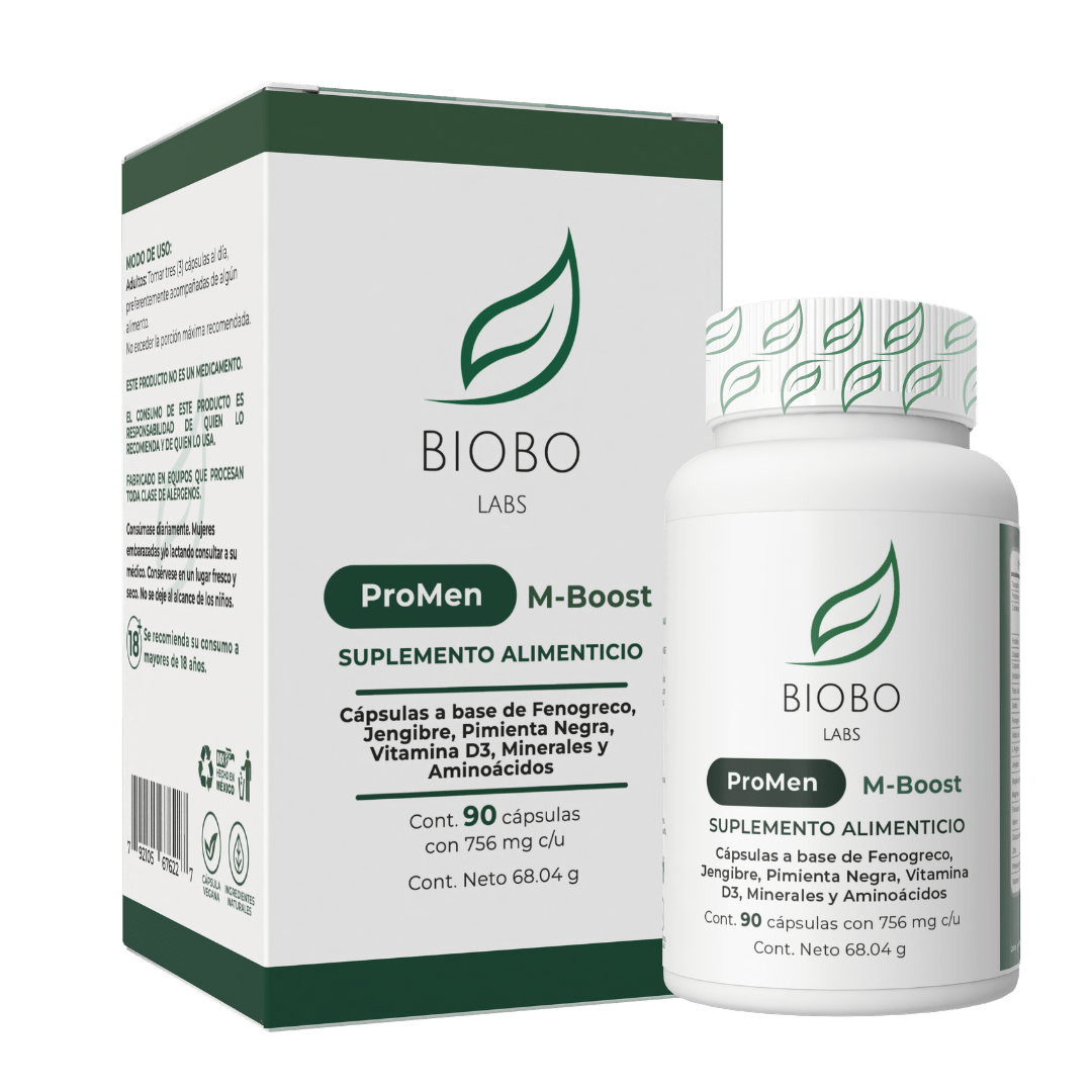 Biobo Labs ProMen M-Boost 90 Cápsulas — Vitalidad Masculina (30 Días) — DermaPharma