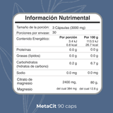 Biobo Labs ProMine MetaCit 90 Cápsulas — Citrato de Magnesio (30 Días) — DermaPharma