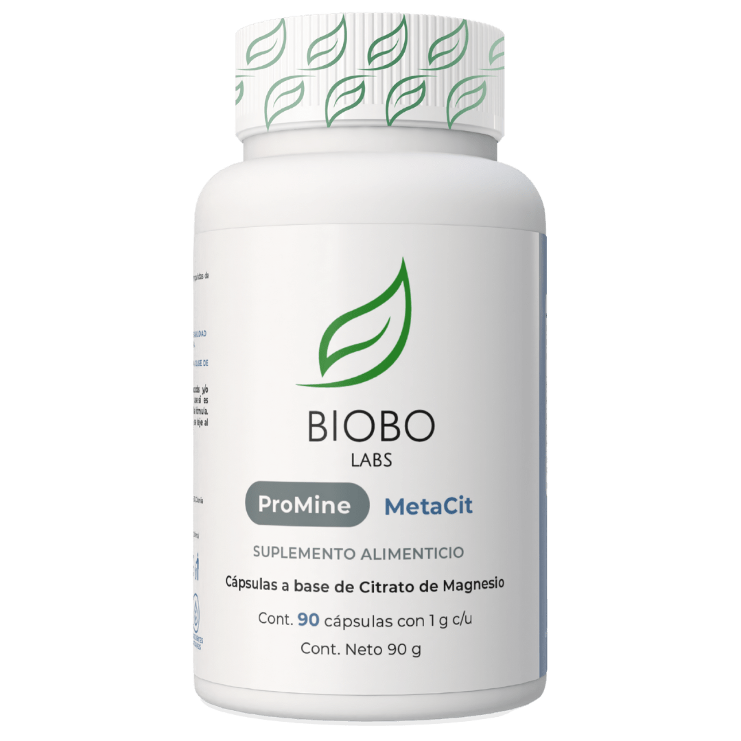Biobo Labs ProMine MetaCit 90 Cápsulas — Citrato de Magnesio (30 Días) — DermaPharma
