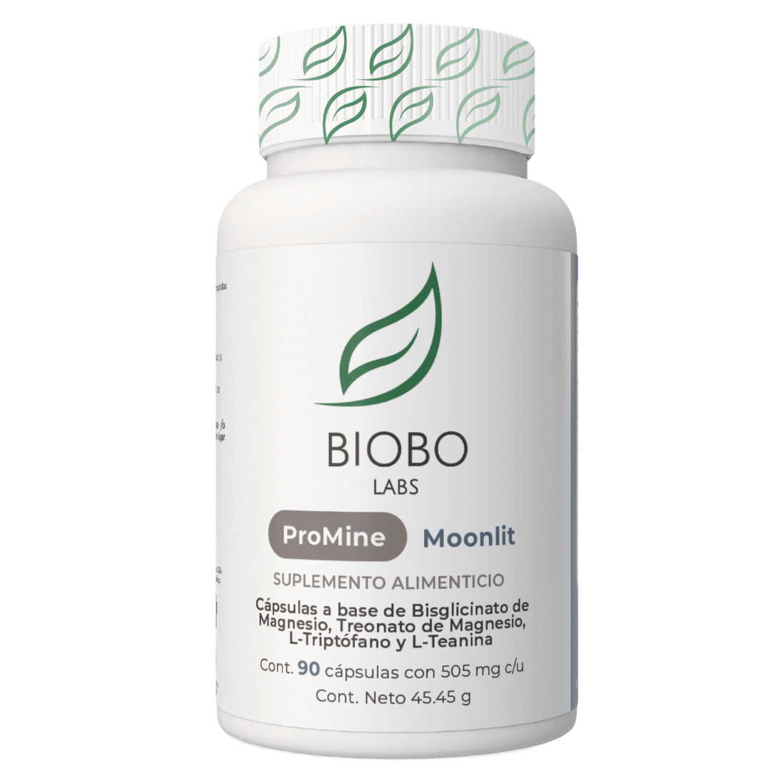 Biobo Labs ProMine Moonlit 90 Cápsulas — Descanso Reparador — DermaPharma