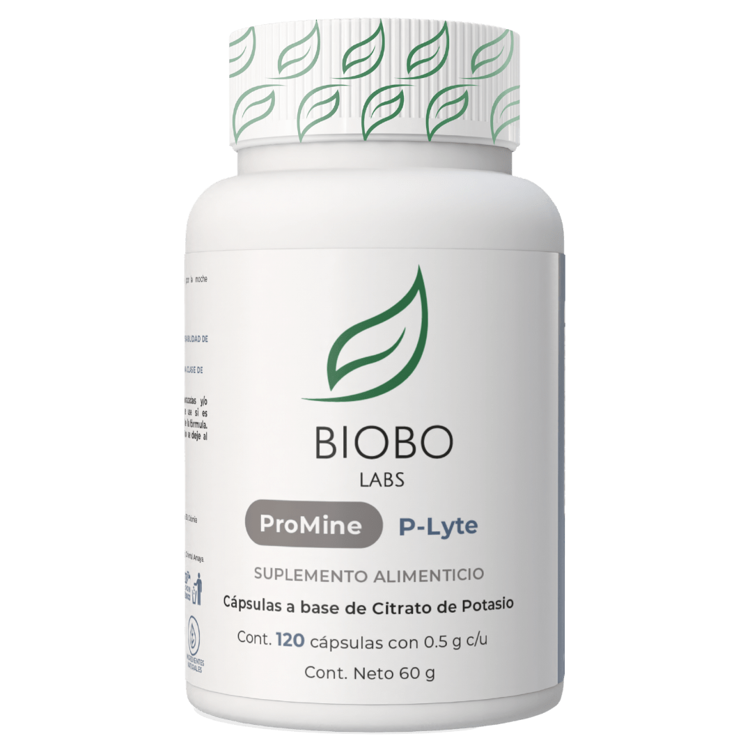 Biobo Labs ProMine P-Lyte 120 Cápsulas — Electrolitos con Potasio — DermaPharma