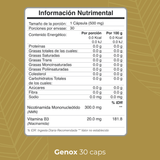 Biobo Labs Revigen Genox 30 Cápsulas — NMN Precursor de NAD+ (1 Mes) — DermaPharma