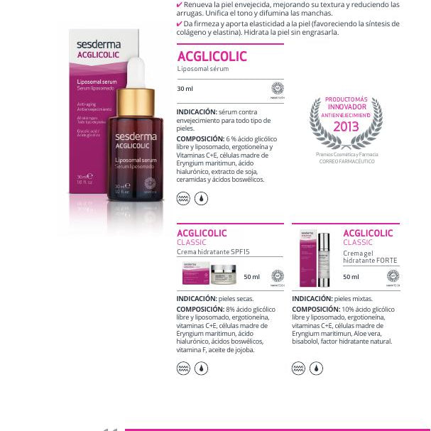 Ficha oficial Sesderma linea acglicolic