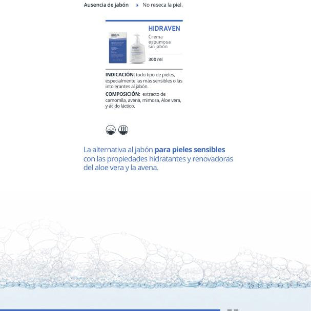 Sesderma Hidraven Crema Espumosa Sin Jabón 300ml