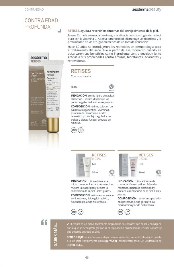 Sesderma Retises 0.5% Crema Antiarrugas 30ml — Retinol