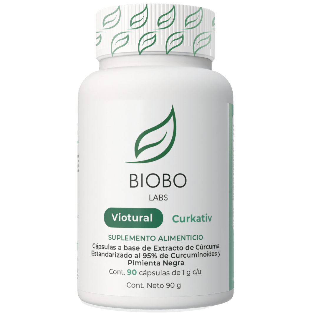 Biobo Labs Viotural Curkativ 90 Cápsulas — Cúrcuma Bioactiva Antiinflamatoria — DermaPharma