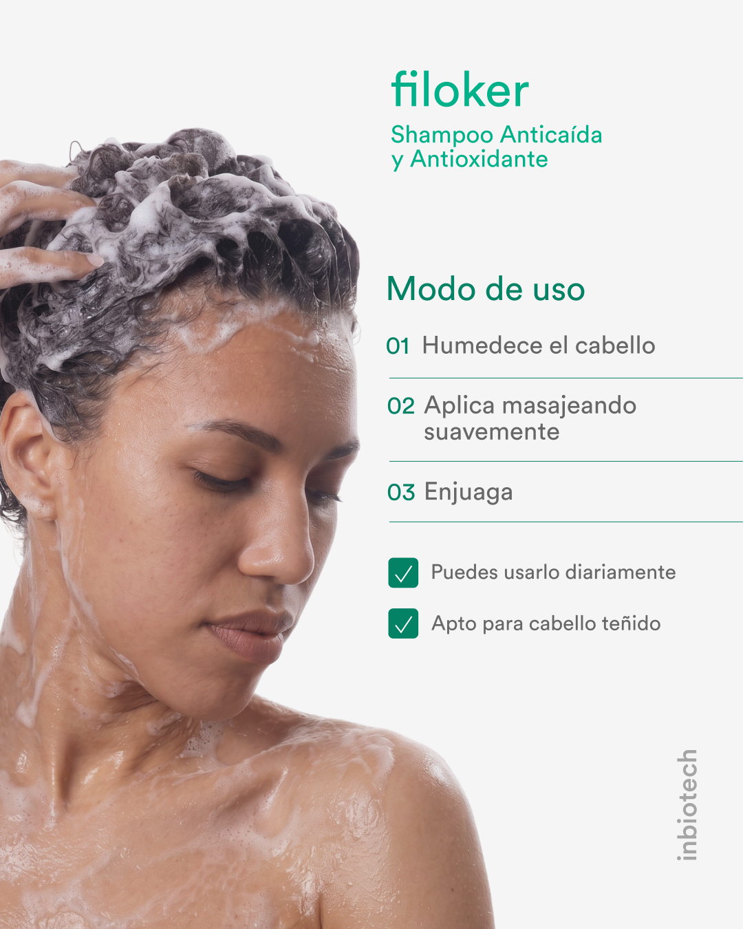 Inbiotech Filoker Shampoo Anticaída 250 ml — Fortalece Desde la Raíz — DermaPharma