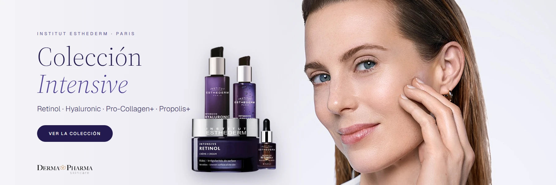 Colección Intensive de Institut Esthederm: Retinol, Hyaluronic, Pro-Collagen+ y Propolis+