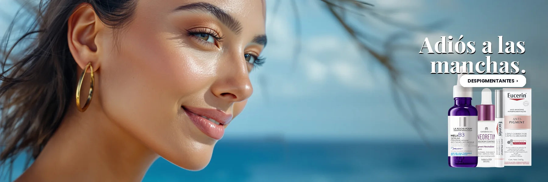 Detén las manchas de sol — LRP Mela B3, Neoretin, Eucerin Anti-Pigment